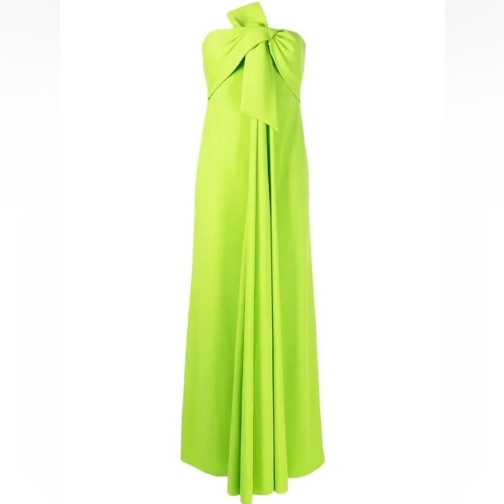 NWOT Badgley Mischka Bow-Embellished Strapless Dress!